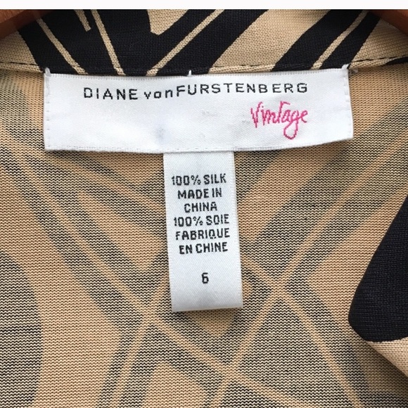 Diane von Furstenberg jill wrap top blouse size 6 - Picture 3 of 4